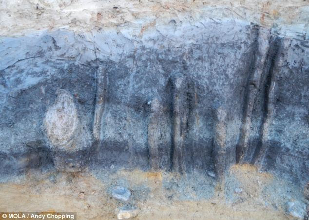 Charred remains suggest campfires, which could have been used at temporary sites ideally based for hunting and fishing. These wooden posts might have been part of a fish trap used to catch dinner 11,000 years ago