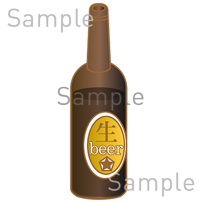 瓶ビールの無料イラスト素材 登録不要のイラストぱーく