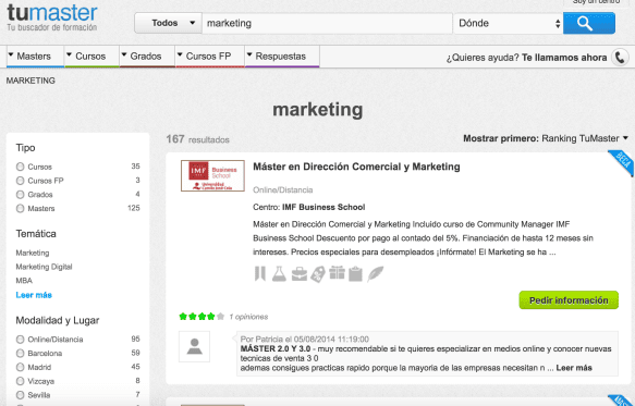 Masters en Marketing en TuMaster