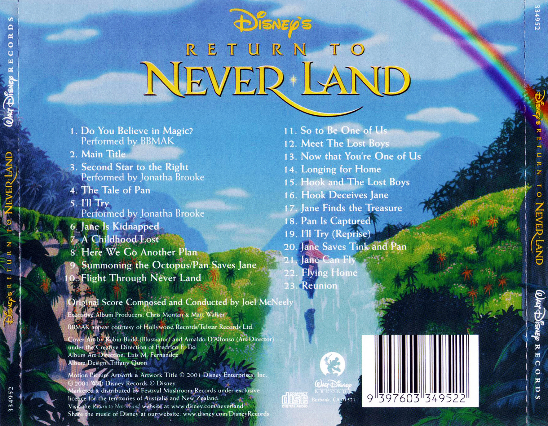 Film Music Site - Return to Never Land Soundtrack (Joel ...