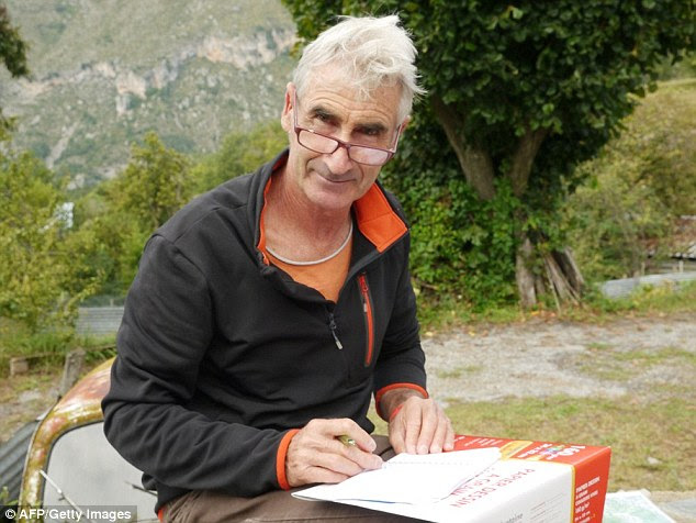 Tragic: Herve Gourdel, 55, was captured by the Islamist group Jund al-Khilifa while hiking in the Djurdjura National Park on Sunday - just one day after he arrived in Algeria for a walking holiday 