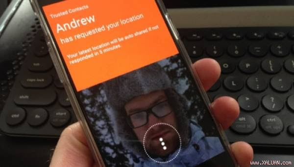 Ứng dụng Trusted Contacts.