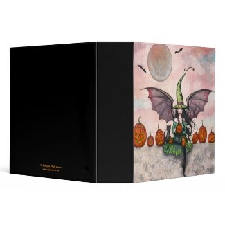 Halloween Witch Cat Avery Binder binder