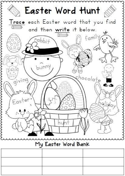  easter reading and writing worksheets distance learning easter