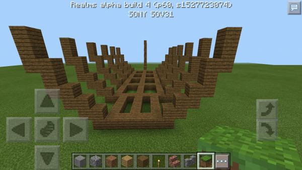 息抜き番外編で 帆船を作ってみる のんびりマイクラpe