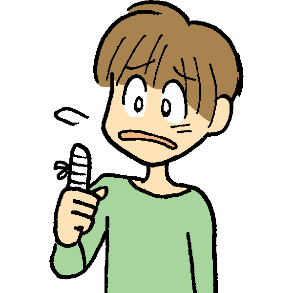 指の怪我のイラスト かわいいフリー素材が無料のイラストレイン