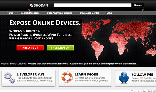 Shodan: The scariest search engine on the Internet - Apr. 8, 2013
