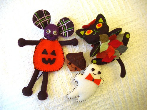 Felt Mascots for my 2 partners