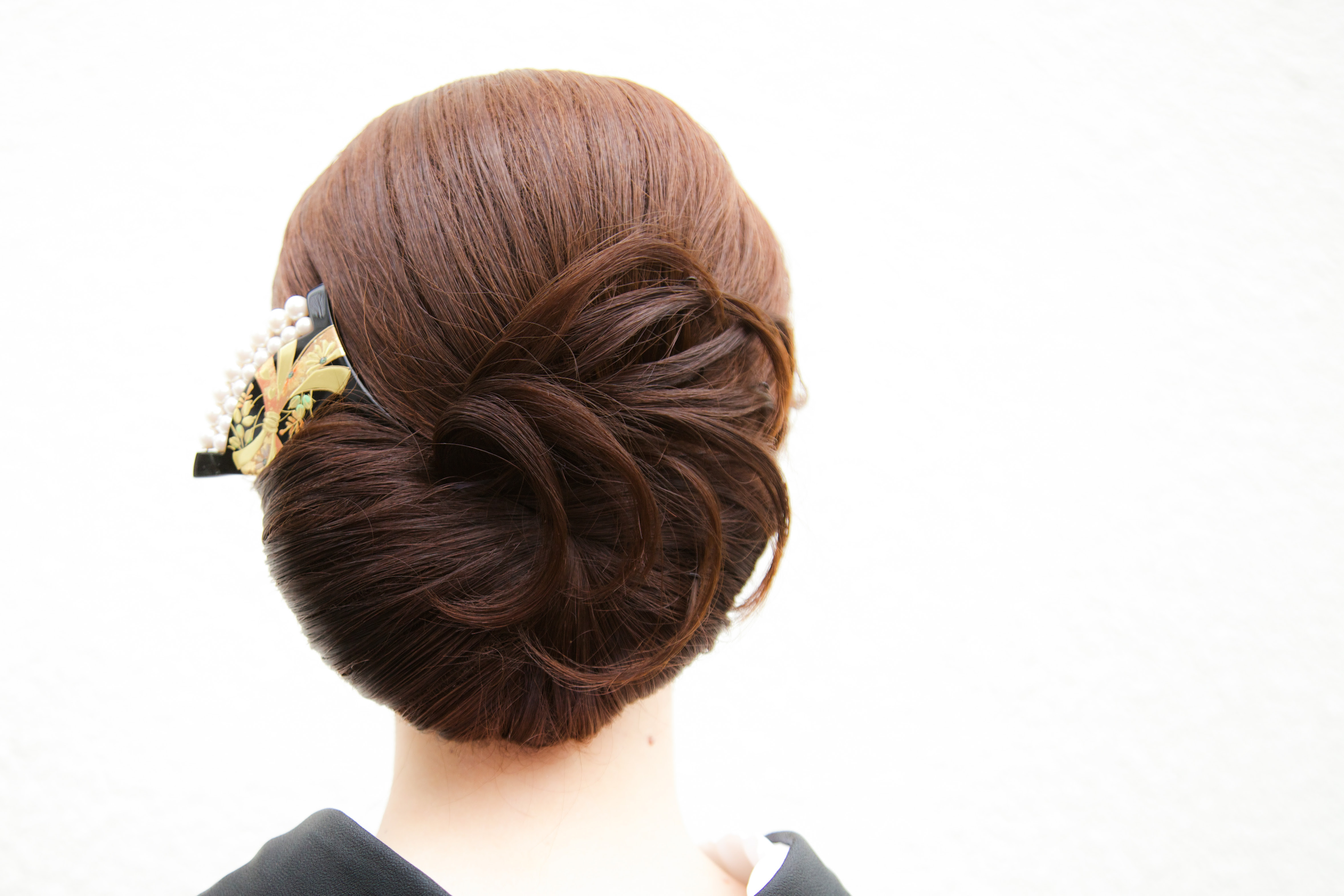 着物 ヘアスタイル 訪問着 Nagai Kami
