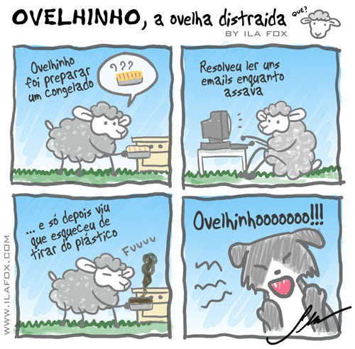carneiro ovelha ovelhinho a ovelha distraída ia fazer comida congelada by ila fox
