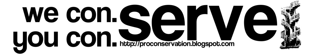 we conserve. you conserve