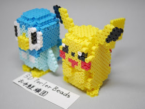 3d Perlerbeads アイロンビーズ Pokemon ポケモン 大 ピカチュー 3dperlerbeadsお手軽頑固な立体アイロンビーズ