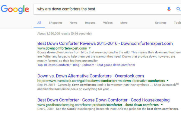 why are down comforters the best
