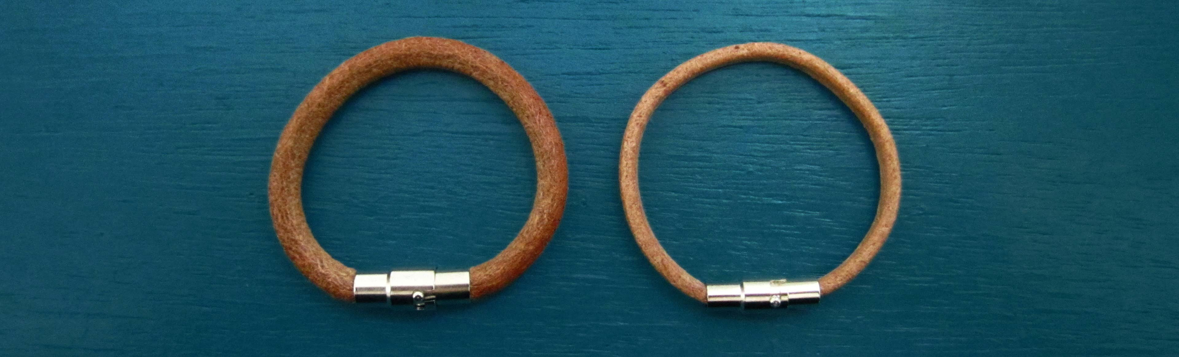 シンプルな金具を使った簡単な革紐アクセサリーの作り方 Pron