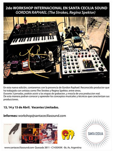Workshop de Producción Musical con Gordon Raphael (productor de The Strokes, Regina Spektor) by Efectos Cluster