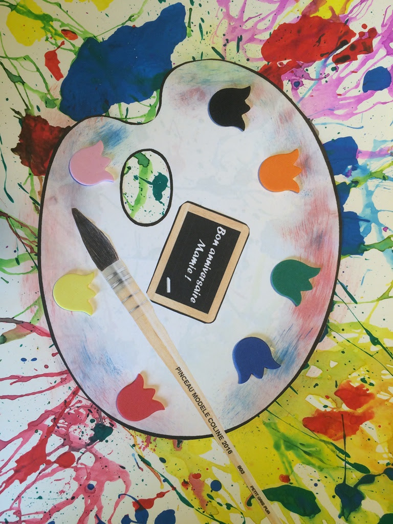 Carte D Anniversaire Pour Mamie Theme Peinture Les Pious De Chatou Assistante Maternelle Chatou