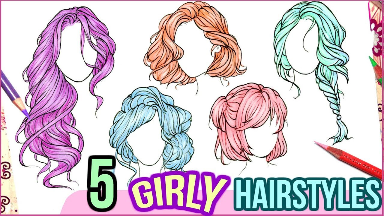 Hairstyles Drawing at GetDrawings  Free download