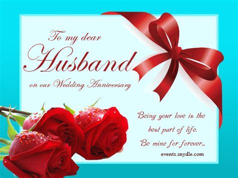 Wedding Anniversary Cards for Husband   Festival Around  