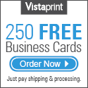 250 Free Business Cards at Vistaprint!