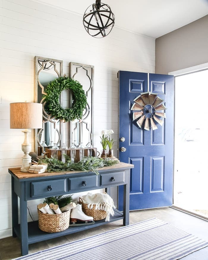 6 After-Christmas Winter Foyer Decorating Ideas