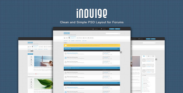 Indulge - Clean PSD for Forums and Blogs 