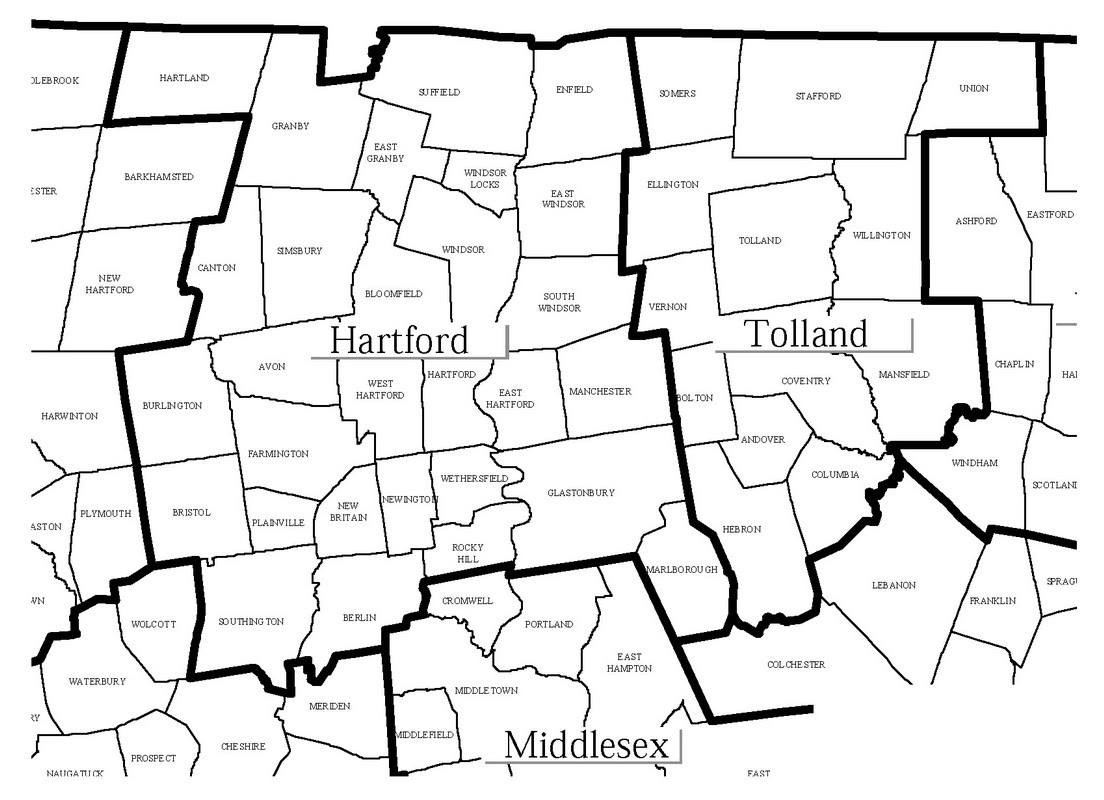 Hartford And Tolland Counties Connecticut Atlas
