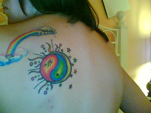 sun and moon tattoos