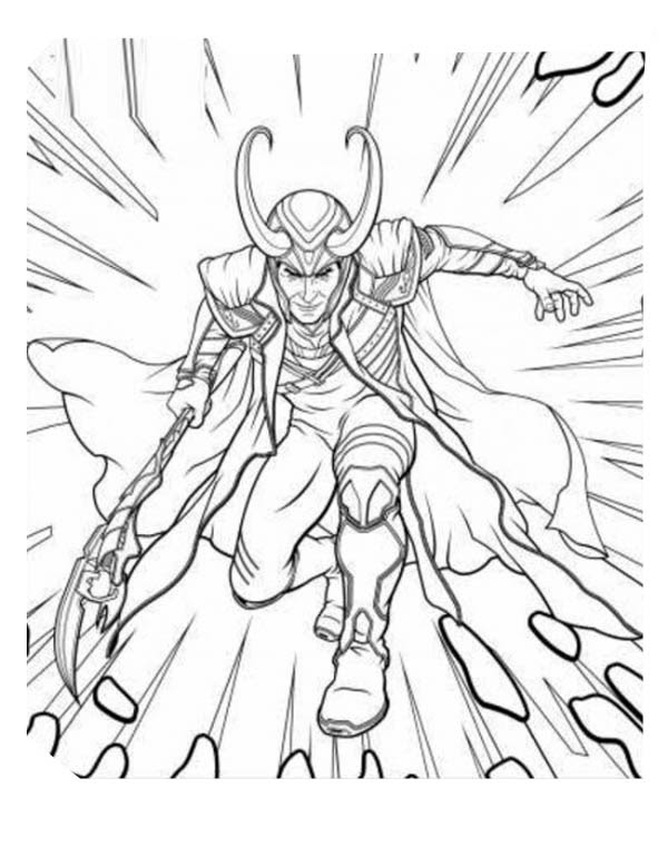Loki Coloring Pages at GetColorings.com | Free printable colorings