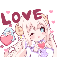 羊と眠り姫 Lineスタンプ H Hakusekirei