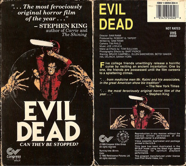 Evil Dead (cover 3) (VHS Box Art)