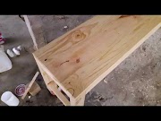 Top Meja dan kursi minimalis berbahan kayu jati belanda dengan finishing doff, paling dicari!