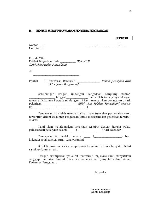 Sdp barang pengadaan langsung menggunakan spk