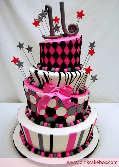 pictures of sweet 16 birthday cakes