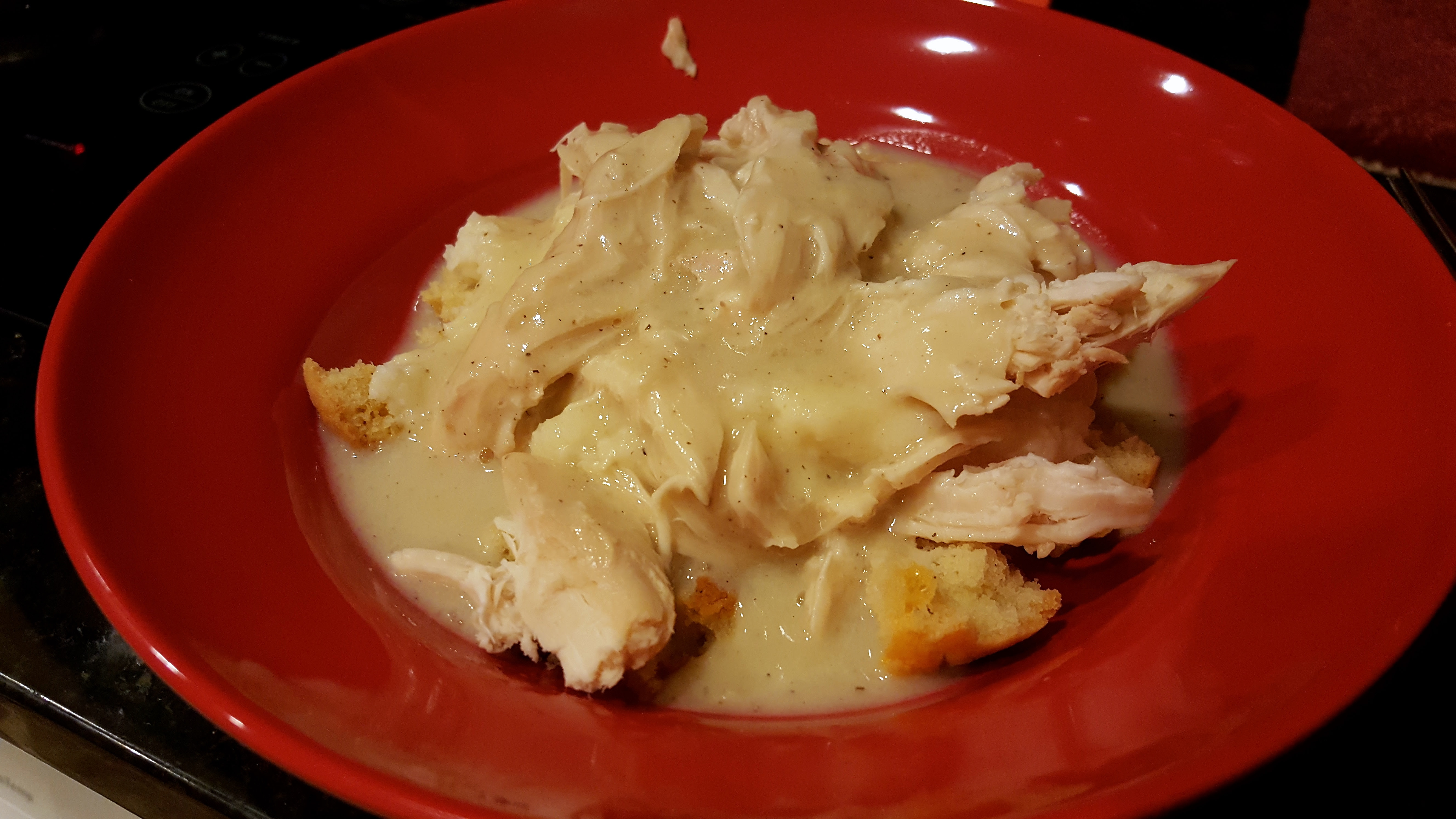 Homemade Kfc Bowl Almond Cheddar Biscuit Mashed Potatoes Chicken Gravy 5 6 Net Carbs Recipe In Comments Ketorecipes