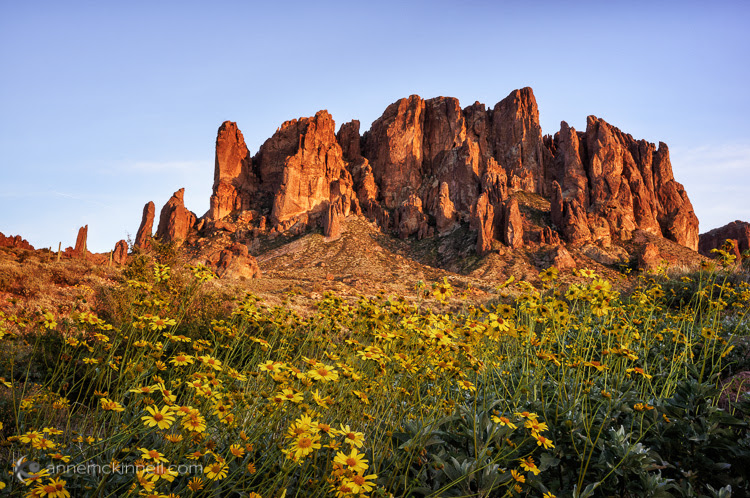 Superstition Mountains by Anne McKinnell