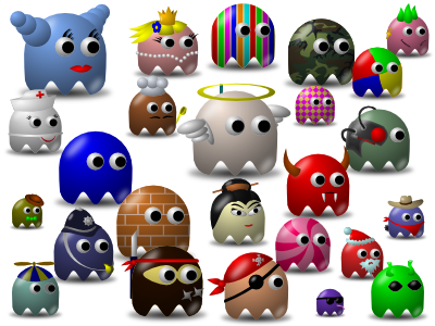 pac man ghost cartoon