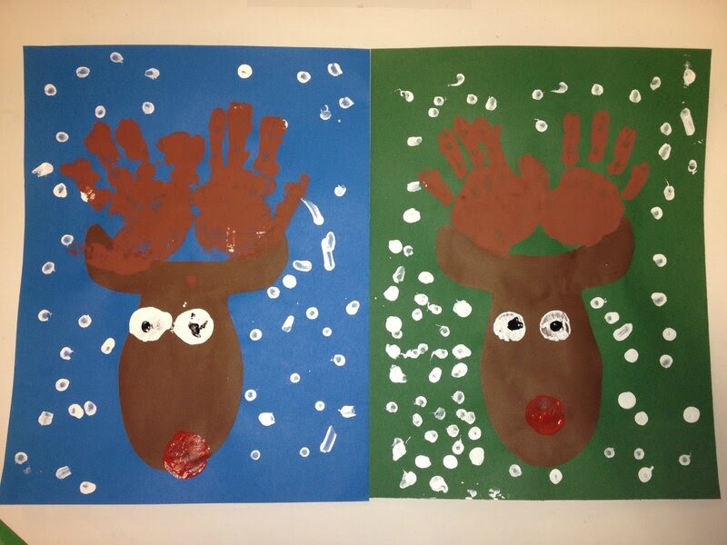 Le Renne du Père-Noël - ☺Arts visuels en maternelle☺