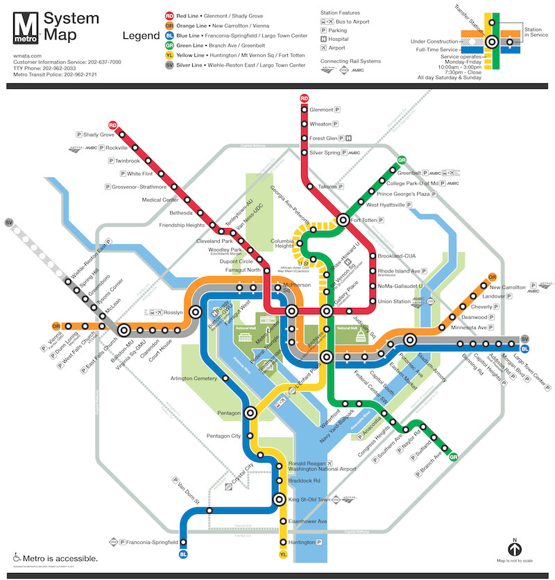 Washington Dc Metro Station Map