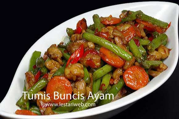 Kumpulan Resep Asli Indonesia - Tumis Buncis Ayam