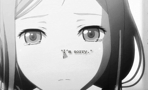 I M Sorry Sad Anime Gif Wifflegif