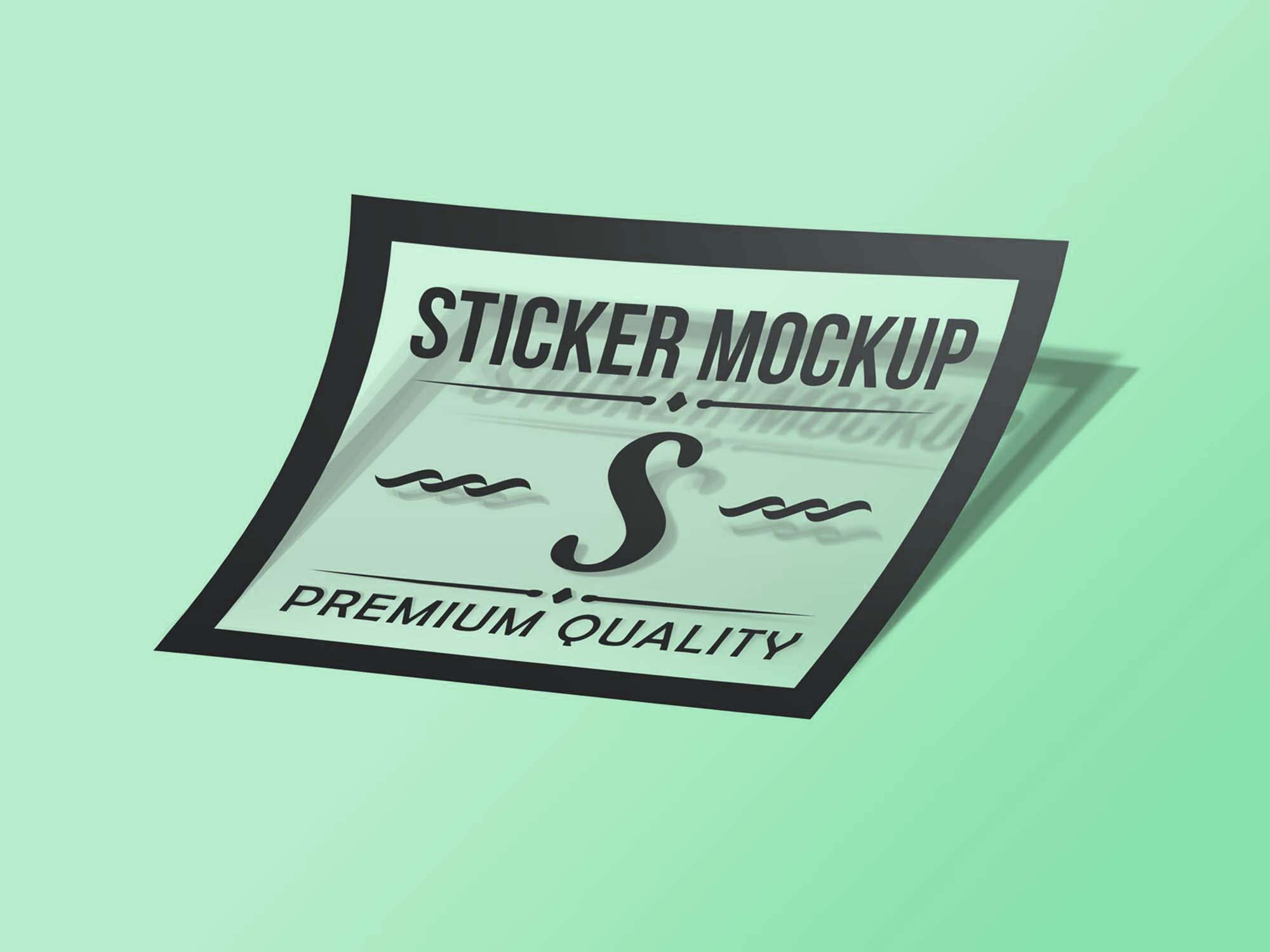 Download Free Transparent Sticker Mockup Psd