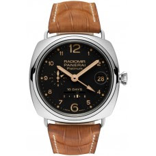 Réplicas panerai Radiomir 10 Days GMT Automatic Platino PAM00495