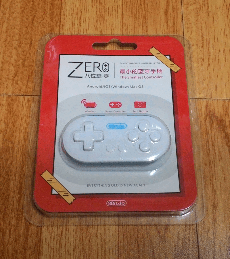 超小型 Bluetooth ゲームパッド 8bitdo Zero を購入してみました