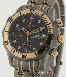Details about OMEGA Seamaster Chronograph 2296.80 Titanium & Rose Gold ...
