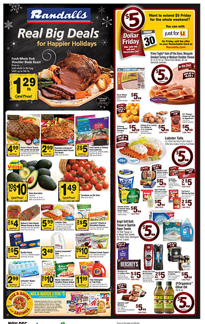 Randalls Weekly Deals and Coupon Matchups 11/28/12 - MyLitter - One ...