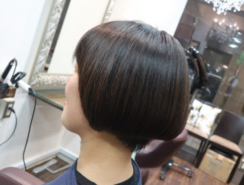 ディスコネでマッシュショートにカット S木さん 阿佐ヶ谷の美容室siesta Asagaya シエスタ アサガヤ