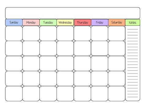  free printable blank monthly calendar templates example calendar