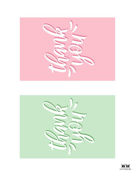  150 printable thank you cards free printabulls