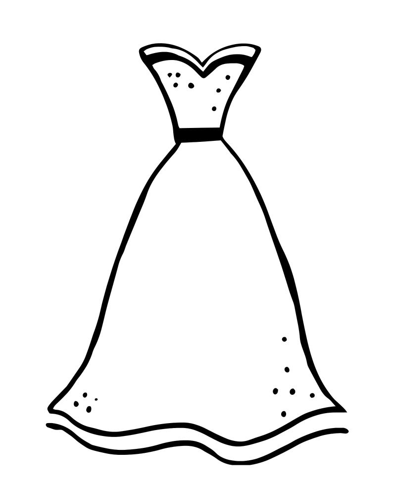 printable formal dress coloring page mama likes this