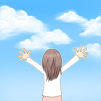 イラスト英語 The Sky Is The Limit 可能性は無限だ イラストで学ぶ 英語表現